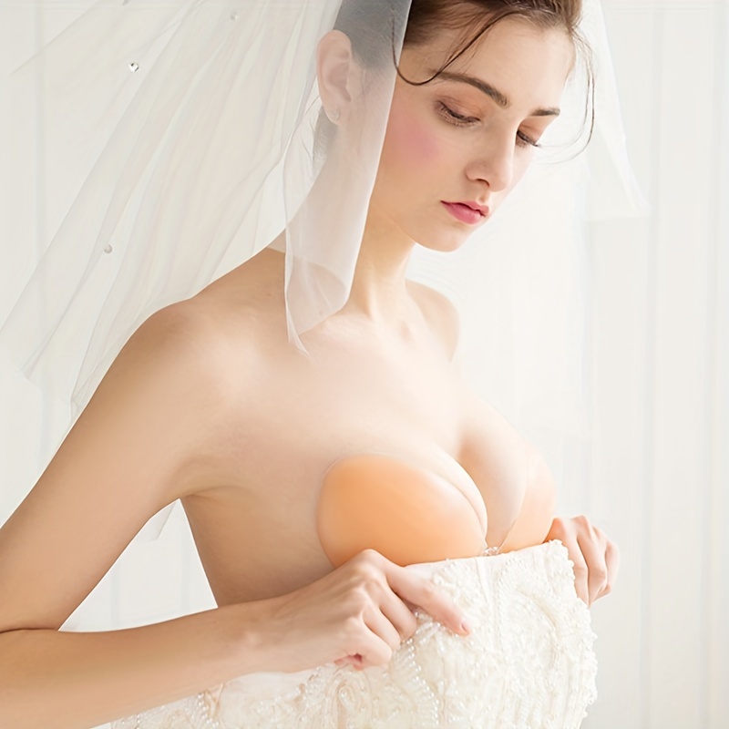 Push Up Bra Silicone - แผ่นซิลิโคนเสริมหน้าอกสำหรับผู้หญิง บราซิลิโคนแบบซ่อนเร้น เซ็กซี่ หนาขึ้น ยกกระชับหน้าอก บราไร้สาย