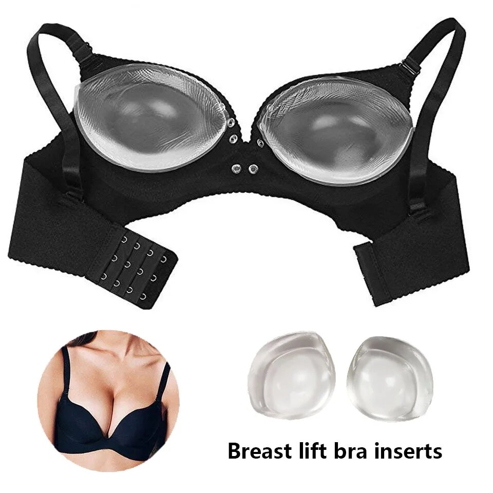 ซิลิโคน Bra Inserts ที่มองไม่เ - Underwire Bra Padded บทวิจารณ์และราคา