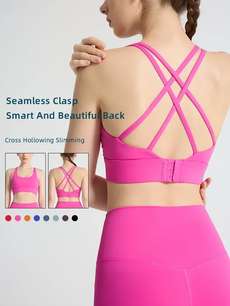 สีทึบผู้หญิงกีฬา Bra เซ็กซี่สา - Sports Bra Racerback บทวิจารณ์และราคา